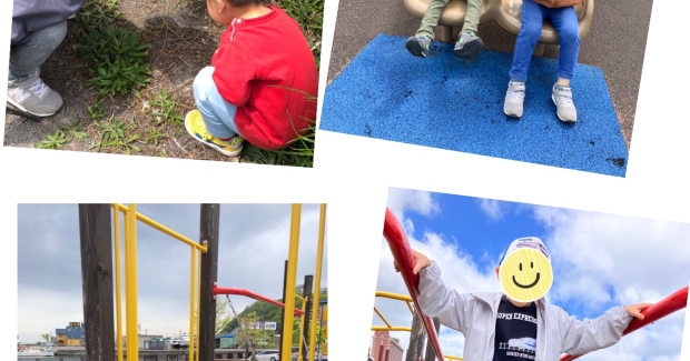 公園遊びとアート展♪