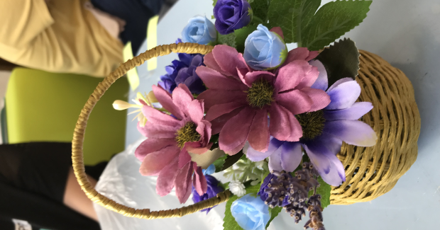 フラワーアレンジメントとおやつクッキング♪